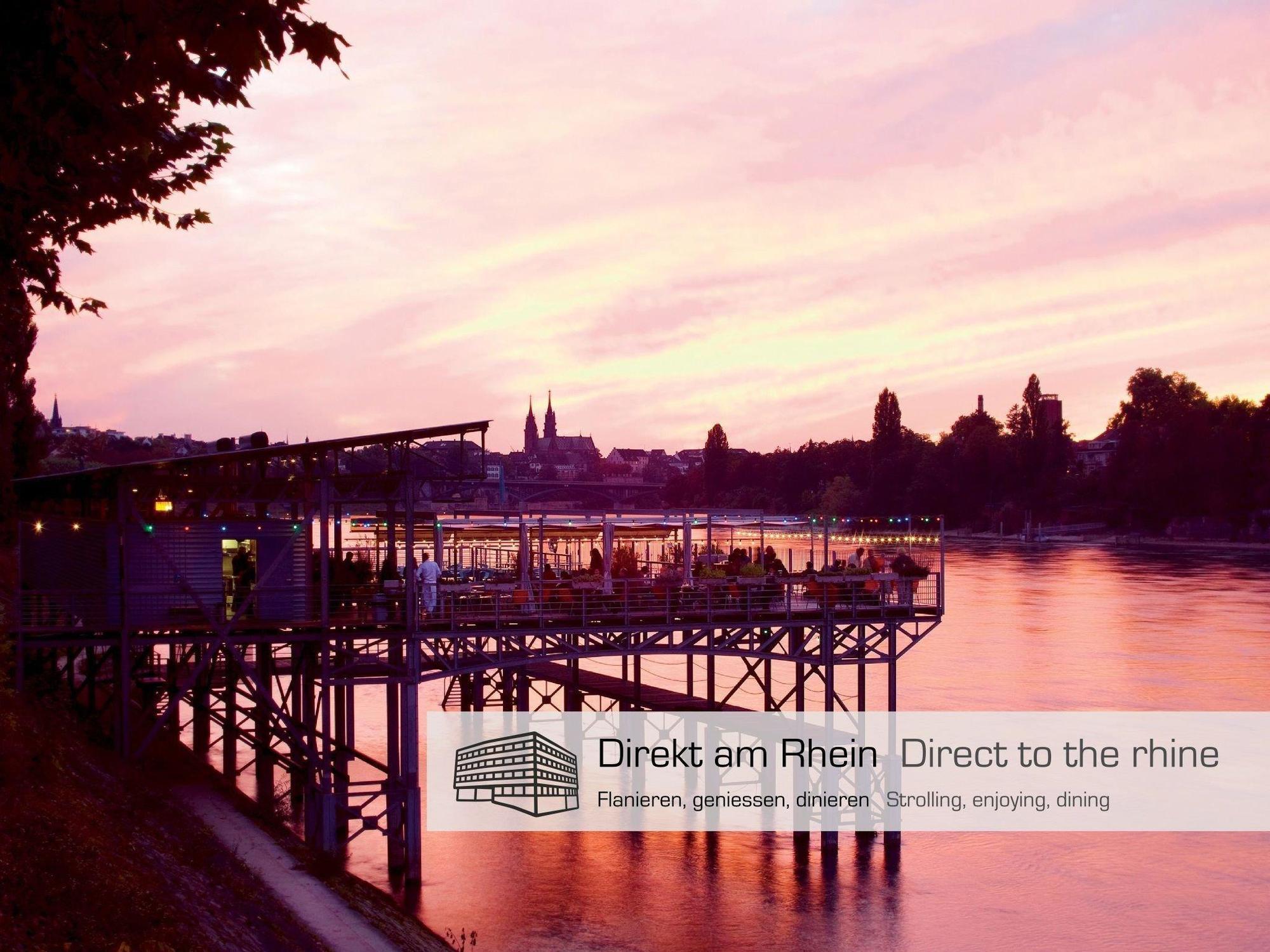 Dasbreitehotel Am Rhein Basel Eksteriør bilde